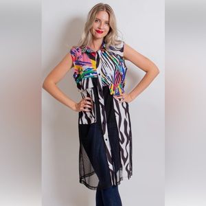 COLOR EXPLOSION VEST NWOT by BEREK NWOT